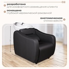 Мойка парикмахерская Идеал Эко с глубокой раковиной, цвет белый, кожух чёрный 4524771 - фото 319732257
