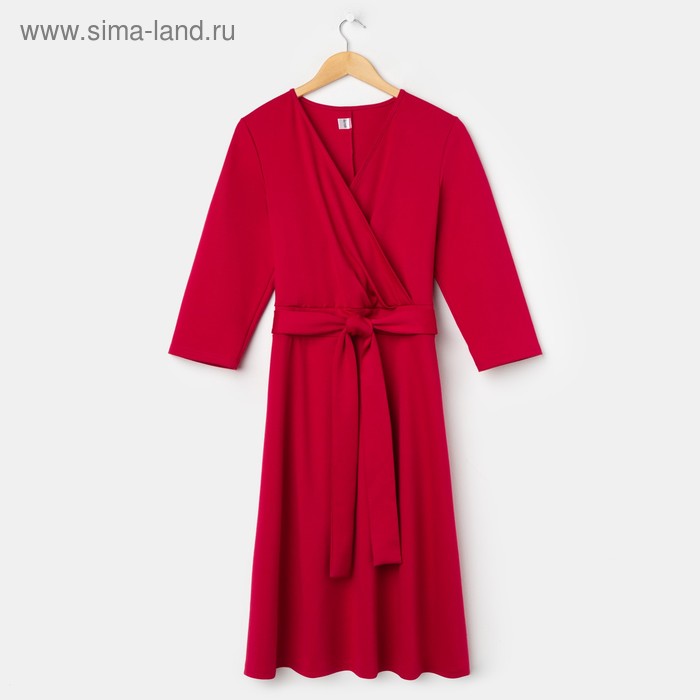 Платье женское «Монро», цвет марсала, размер 46 - Фото 1