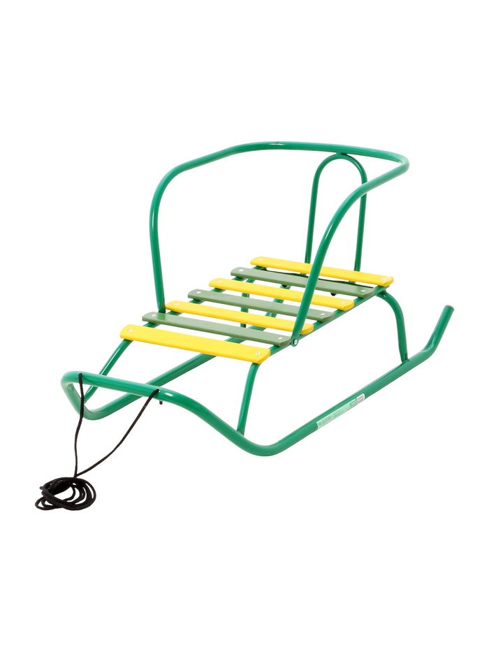 Санки детские «Ветерок 1», цвет зелёный - Фото 1