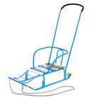 Санки детские «Тимка 5 комфорт», с ручкой, голубые - Фото 2
