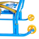 Санки детские «Тимка 5 комфорт», с ручкой, голубые - Фото 3