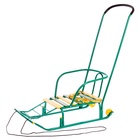 Санки детские «Тимка 5 комфорт», с ручкой, зелёные - Фото 2