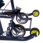 Санки коляска «Ника Детям НД 7-7», дизайн в джинсовом стиле, цвет серо-коричневый, механизм качания - Фото 5