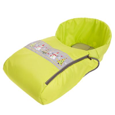 Сиденье для санок «Снеговики» с лентой, цвет лимонный