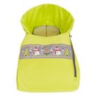 Сиденье для санок «Снеговики» с лентой, цвет лимонный - Фото 2