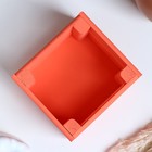 Кашпо деревянное 12×11×9 см "Однушка Лайт", двухреечное, персиковый Дарим Красиво - фото 44082516