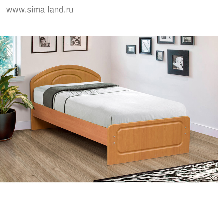 Кровать «Венеция 1», 900х2000, цвет вишня оксфорд - Фото 1