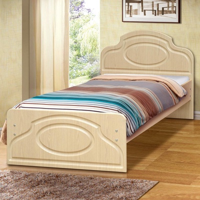 Кровать «Венеция 2», 800×2000, цвет дуб молочный / дуб белёный