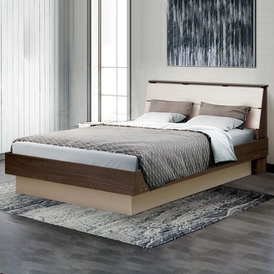 Кровать «Венеция 9», 1200×2000 мм, цвет ясень анкор светлый / ясень анкор тёмный