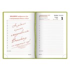 Ежедневник датированный 2020 год, А6, BRAUBERG, Rainbow, 168 листов, гладкая кожа, зелёный - Фото 5