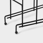 Подставка для крышек на 5 предметов Доляна, 28.5×12.5×16.5 см, чёрная - Фото 5