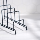 Подставка для крышек на 5 предметов Доляна, 28.5×12.5×16.5 см, чёрная - Фото 8