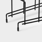 Подставка для крышек на 5 предметов Доляна, 28.5×12.5×16.5 см, чёрная - Фото 4