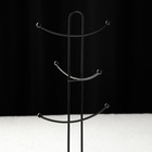 Подставка для кружек на 6 предметов Доляна, 16×16×36,5 см, цвет чёрный - Фото 4