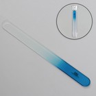 Пилка стеклянная для ногтей, 20 см, цвет голубой - Фото 1