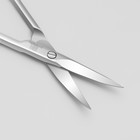 Ножницы маникюрные, узкие, загнутые, 9,5 см, цвет серебристый - Фото 2