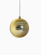 Ёлочные игрушки «Айола», шары новогодние, d=10 см, набор 4 шт., золотисто-серебристый - Фото 5
