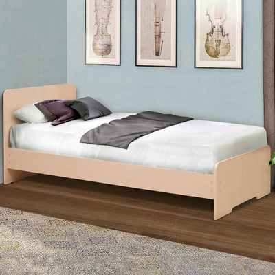 Кровать на уголках № 5, 700х2000, цвет дуб млечный