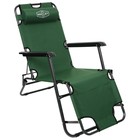 Кресло-шезлонг туристическое Maclay, с подголовником, 153х60х79 см, цвет зелёный - фото 9429196