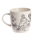 Кружка под раскраску на новый год «Сказочного праздника» 300 мл, набор для творчества - Фото 4