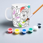 Кружка под раскраску на новый год «Микки Маус и его друзья», 300 мл, набор для творчества - Фото 2