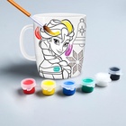 Кружка под раскраску на новый год «Эльза и Анна», 300 мл, набор для творчества, Холодное сердце - Фото 2