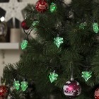 Гирлянда «Нить» 5 м с насадками «Ёлка», IP44, тёмная нить, 40 LED, свечение зелёное, 8 режимов, 220 В - Фото 4