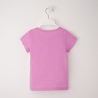 Футболка "Цветы", рост 110-116 (32), лиловый - Фото 6