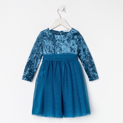 Платье нарядное детское KAFTAN, рост 86-92 см (28), синий