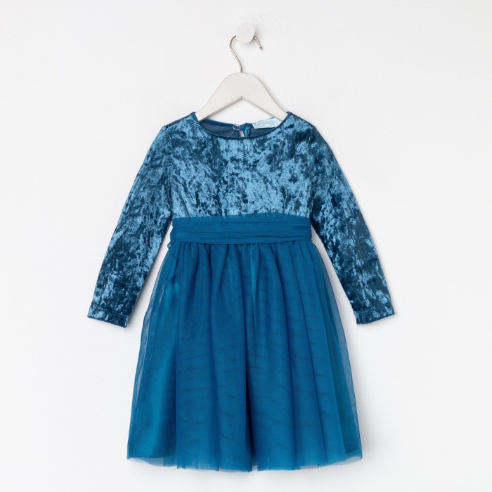 Платье нарядное детское KAFTAN, рост 86-92 см (28), синий - Фото 1