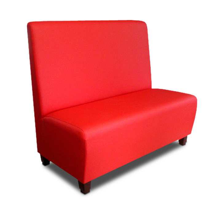 Диван «М1 Пл», 1200 × 650 × 1100 мм, экокожа, цвет красный