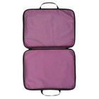 Папка для чертежей и рисунков А3, с ручками текстильная, 470 х 350 х 20 мм, 600D, "Спирали на фиолетовом" - Фото 3