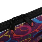 Папка для чертежей и рисунков А3, с ручками текстильная, 470 х 350 х 20 мм, 600D, "Спирали на фиолетовом" - Фото 4