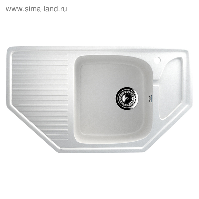 Мойка кухонная Ulgran U109-341, 780х490 мм, цвет ультра-белый - Фото 1