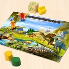 Обучающий набор «Эра динозавров», животные и плакат, по методике Монтессори, для детей - фото 8480851