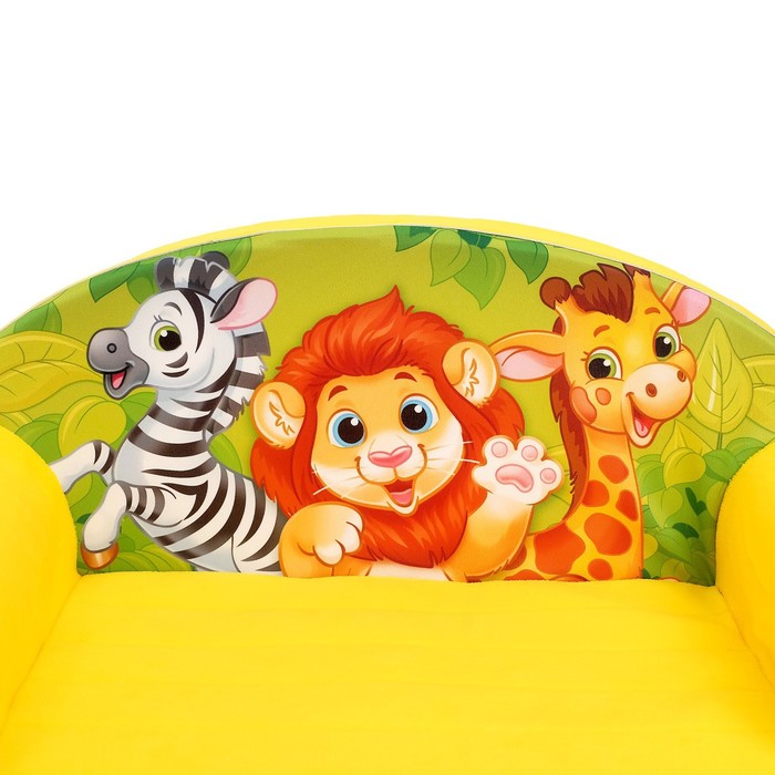 Мягкая игрушка-диван «Зоопарк», цвет жёлтый - фото 1884948891