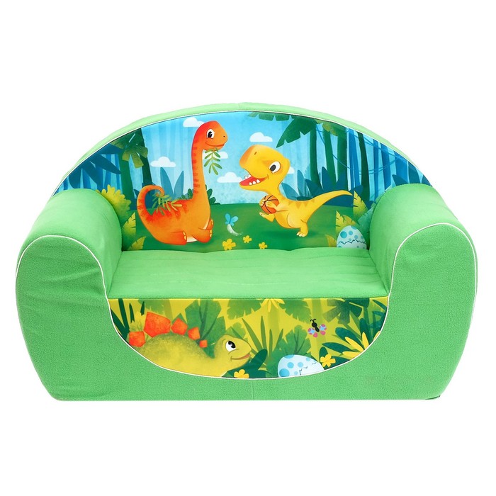 Мягкая игрушка-диван «Динозавры», цвет зелёный - фото 1905574437