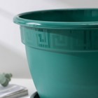 Горшок для цветов с поддоном «Антик», 4.9 л, d=25 см, пластиковый, цвет малахит - Фото 2