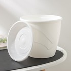 Горшок для цветов с поддоном «Венеция», 2 л, d=16 см, белый - Фото 4