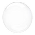 Шар полимерный 18" Bubble, кристалл, прозрачный - фото 25124718