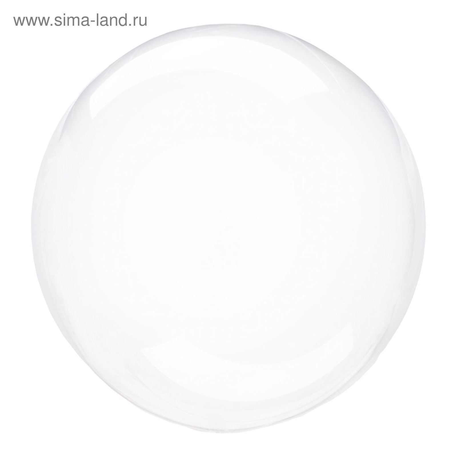 Шар полимерный 18" Bubble, кристалл, прозрачный (4524218) - Купить по ...