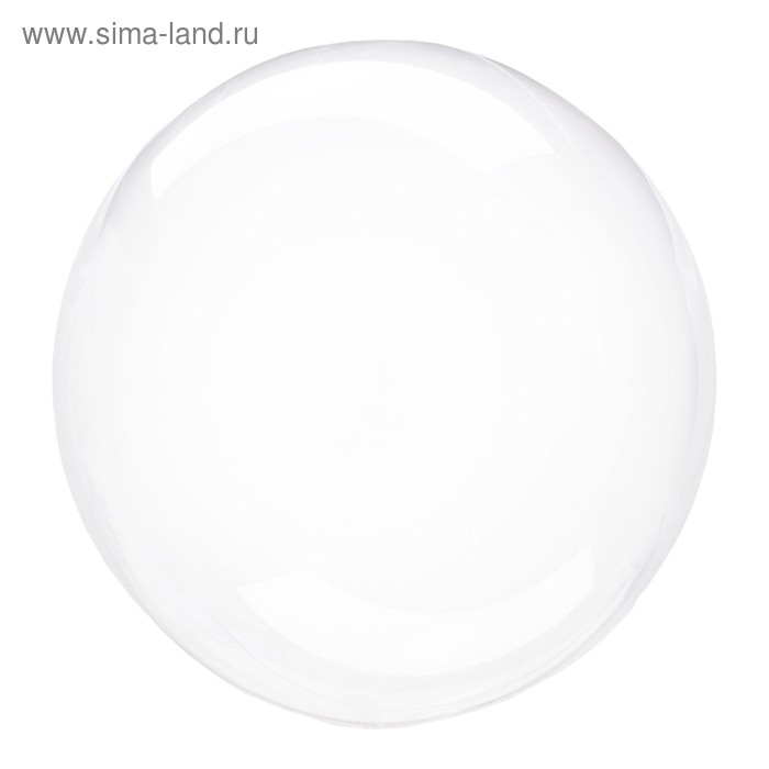 Шар полимерный 18" Bubble, кристалл, прозрачный - Фото 1