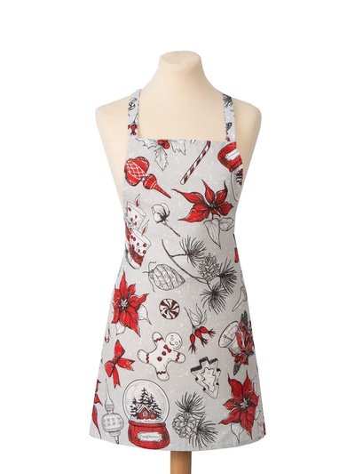 Фартук "Доляна" Новогоднее настроение 60х65 см, 100% хлопок, 164 г/м2