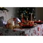 Скатерть новогодняя «Доляна» Новогоднее настроение 110×149± 3 см, 100% хлопок, 164 г/м² - Фото 6