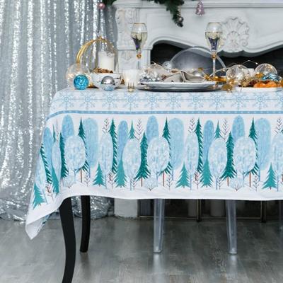 Скатерть "Доляна" Winter hygge 180х149 см, 100% хлопок, 164 г/м2