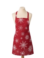 Фартук «Доляна. Белые снежинки», красный, 60×65 см, 100% хлопок, 164 г/м² - Фото 8