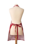 Фартук «Доляна. Белые снежинки», красный, 60×65 см, 100% хлопок, 164 г/м² - Фото 9