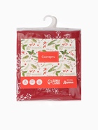 Скатерть новогодняя «Доляна» Белые снежинки 220×149± 3 см, 100% хлопок, 164 г/м² 4478731