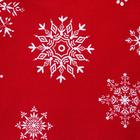 Скатерть новогодняя Доляна Белые снежинки 220х149 см, 100% хлопок, 164 г/м2 - Фото 7
