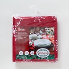 Скатерть новогодняя «Доляна» Белые снежинки 180×149± 3 см, 100% хлопок, 164 г/м² - Фото 13